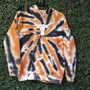 Youth Large 14/16 Tye Dye Texas Longhorns Hoodie Jacket
